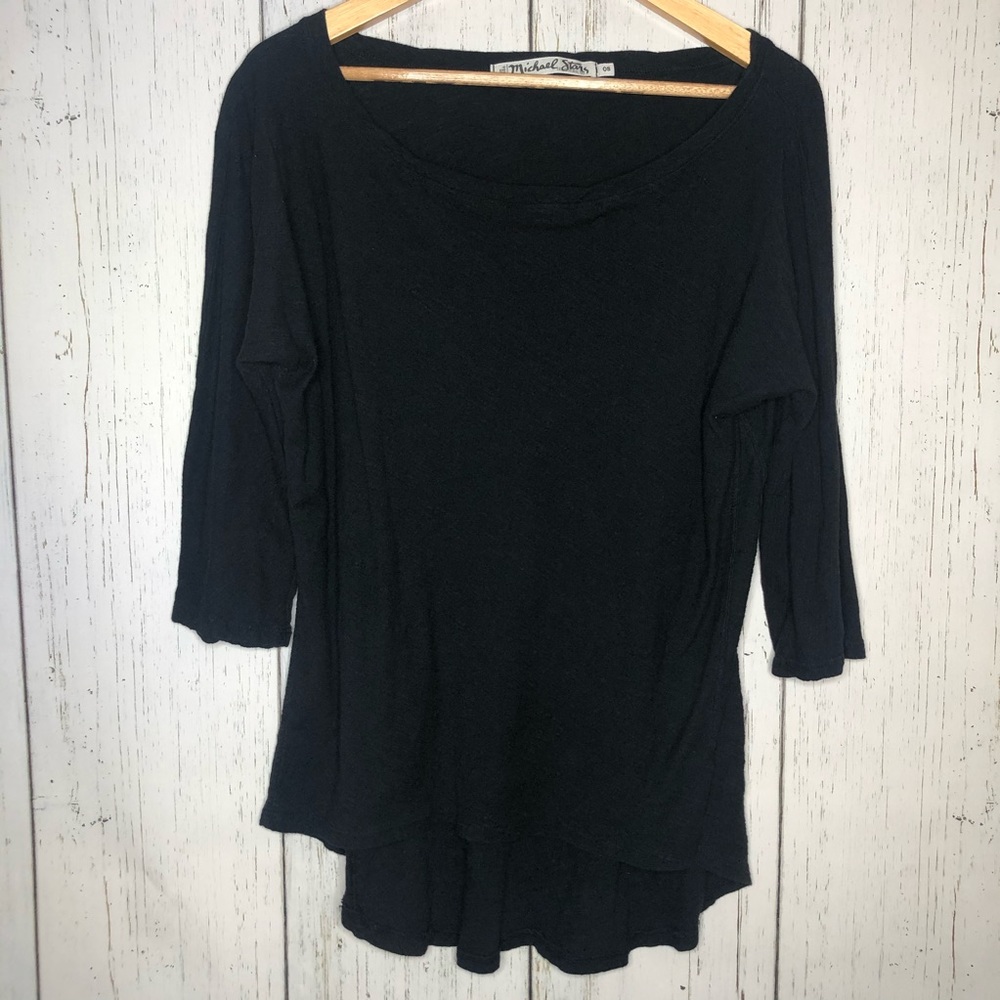 Michael Stars Black 3/4 Sleeve Dolman sleeve Top